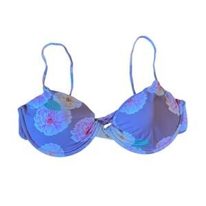 MAI Underwear Dahlia Lavender Pink White Green Floral Classic Top Size Large